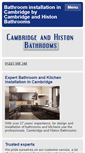 Mobile Screenshot of cambridgeandhistonbathrooms.co.uk